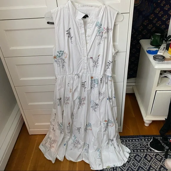 J. Crew floral embroidered dress